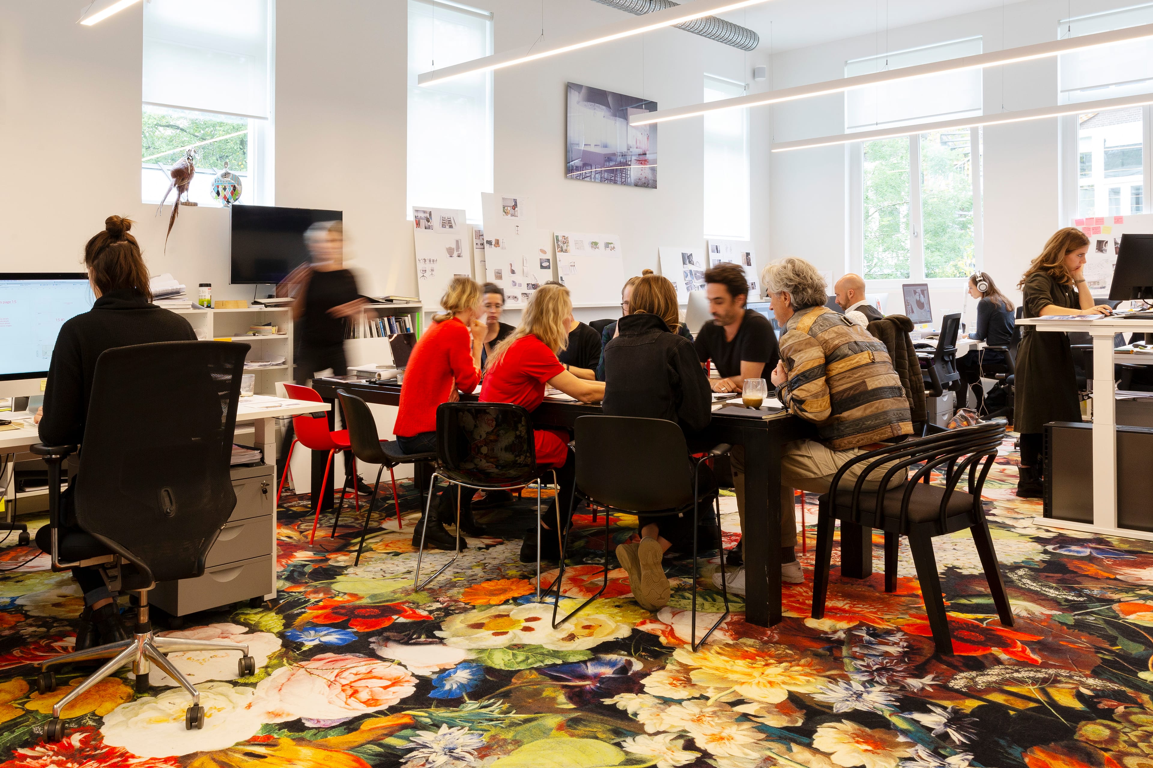 Interior of Marcel Wanders design studio with Moooi carpet