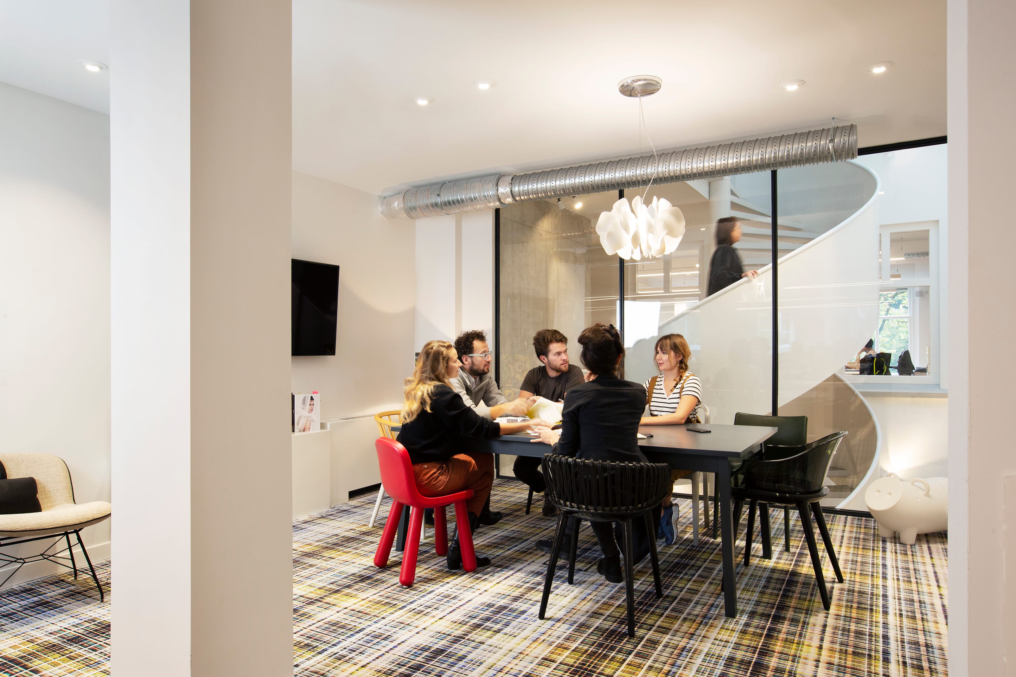 Interior of Marcel Wanders design studio with Moooi carpet