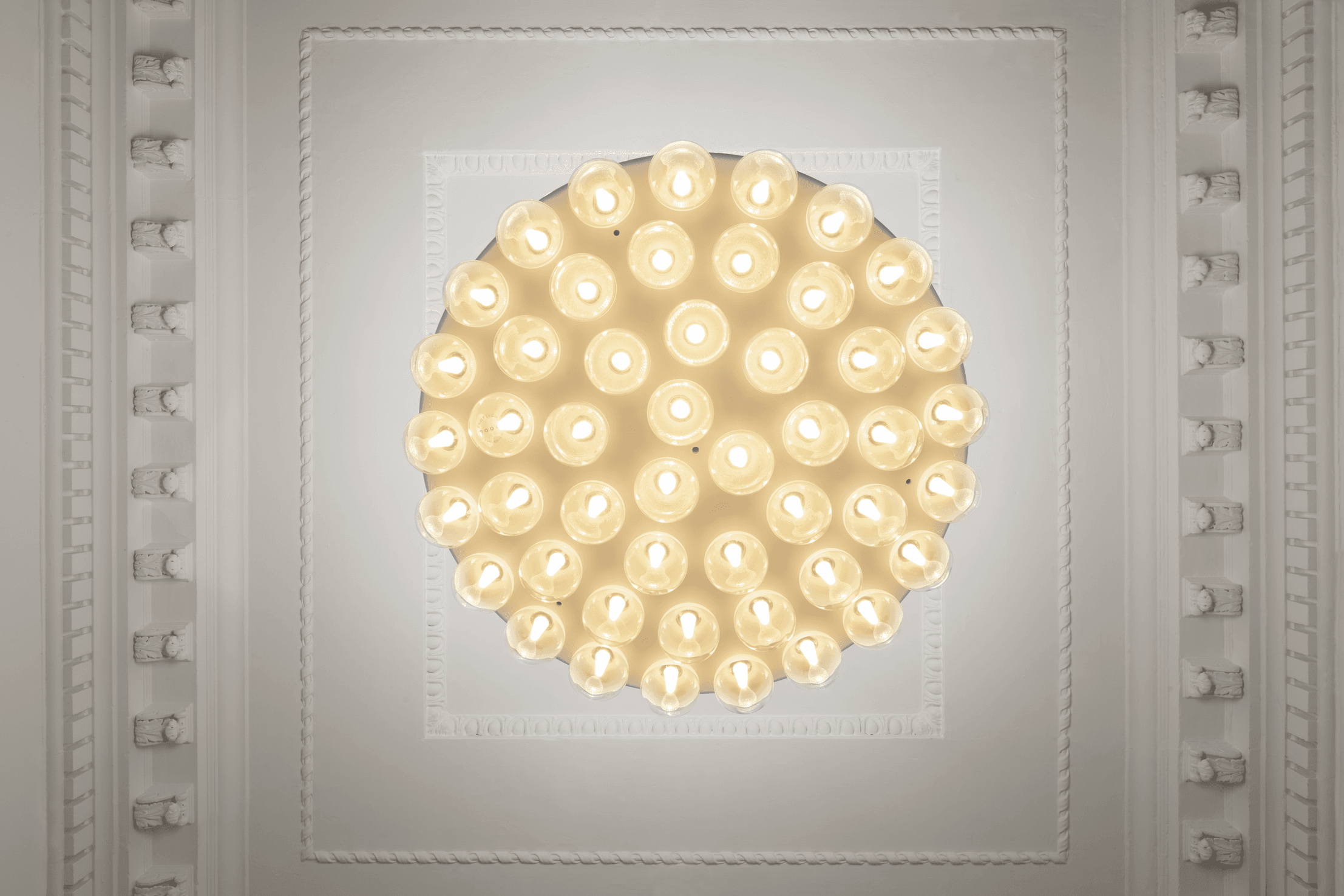 Interior of London Showroom 2014 with Prop Light Round suspension