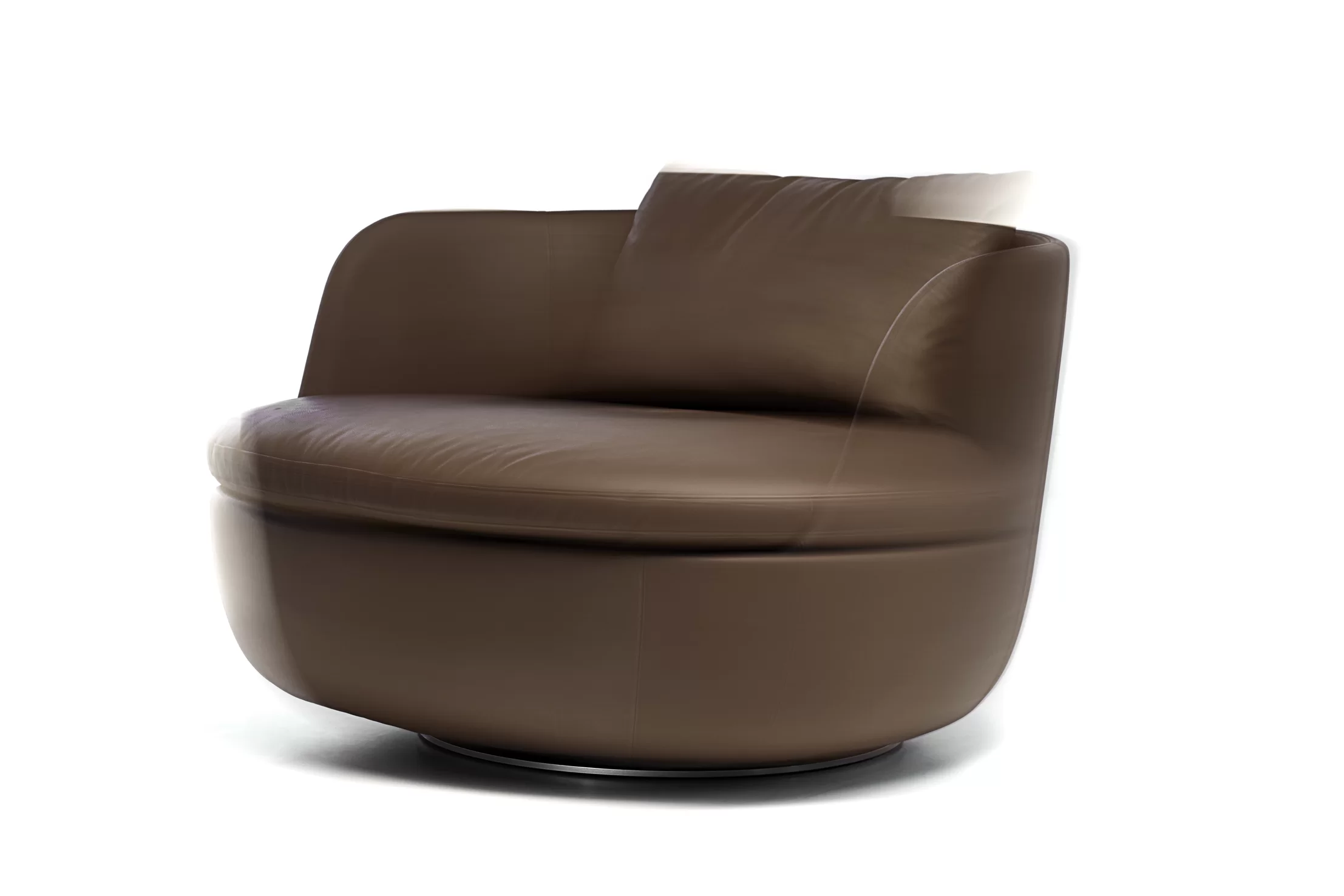 Bart Swivel Armchair Cervino Mud in motion