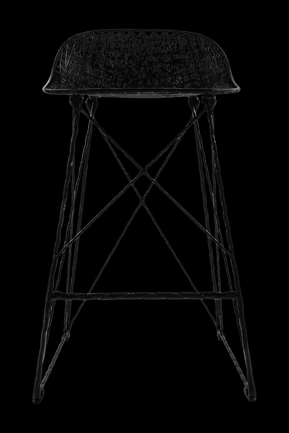 Carbon Bar Stool Low front side