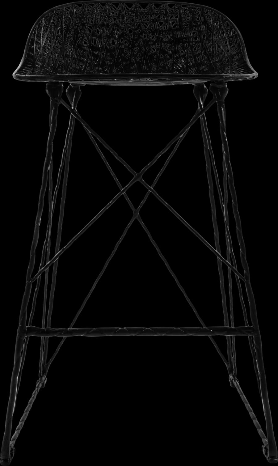 Carbon Bar Stool Low front side