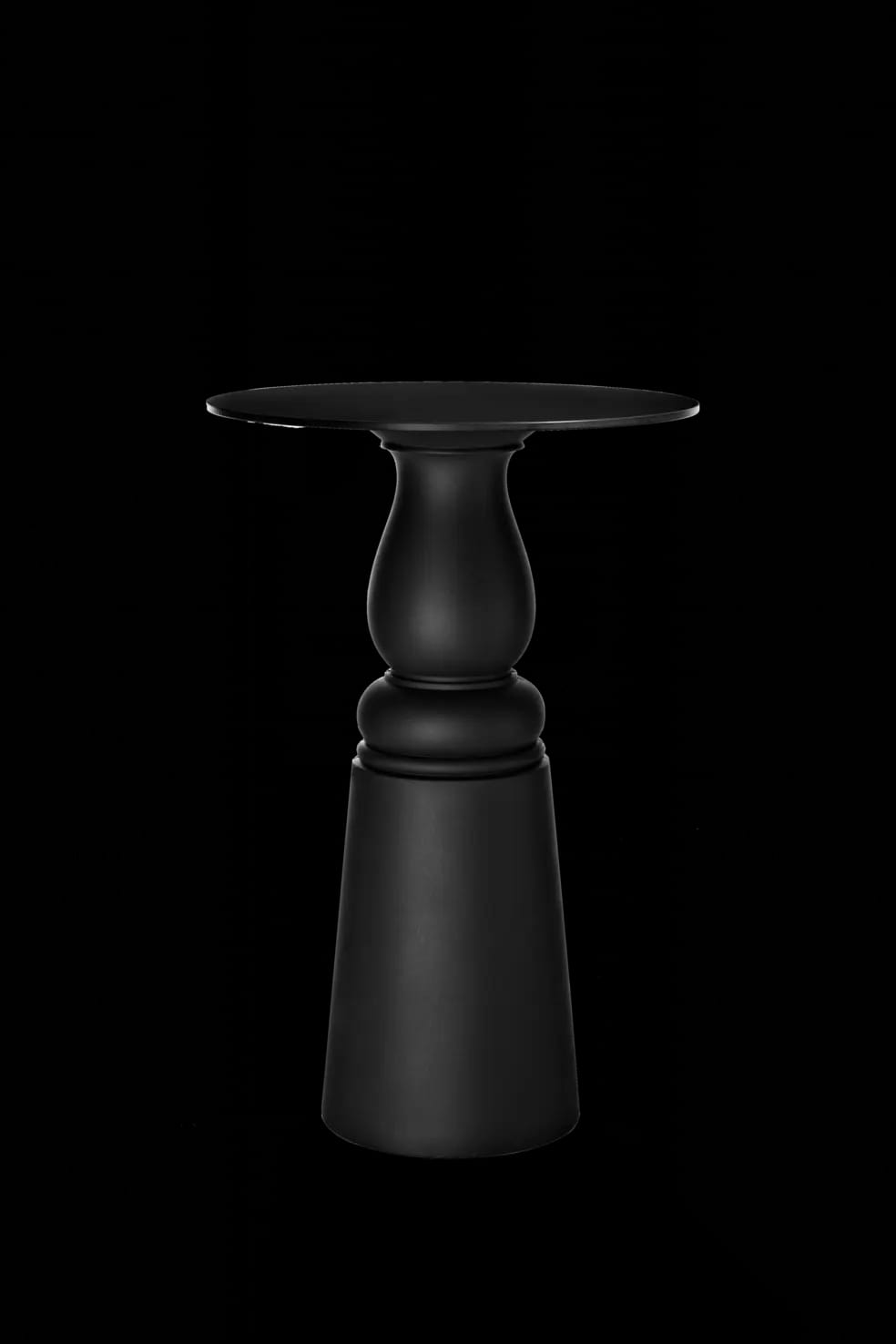 Container Table New Antiques high round hpl black