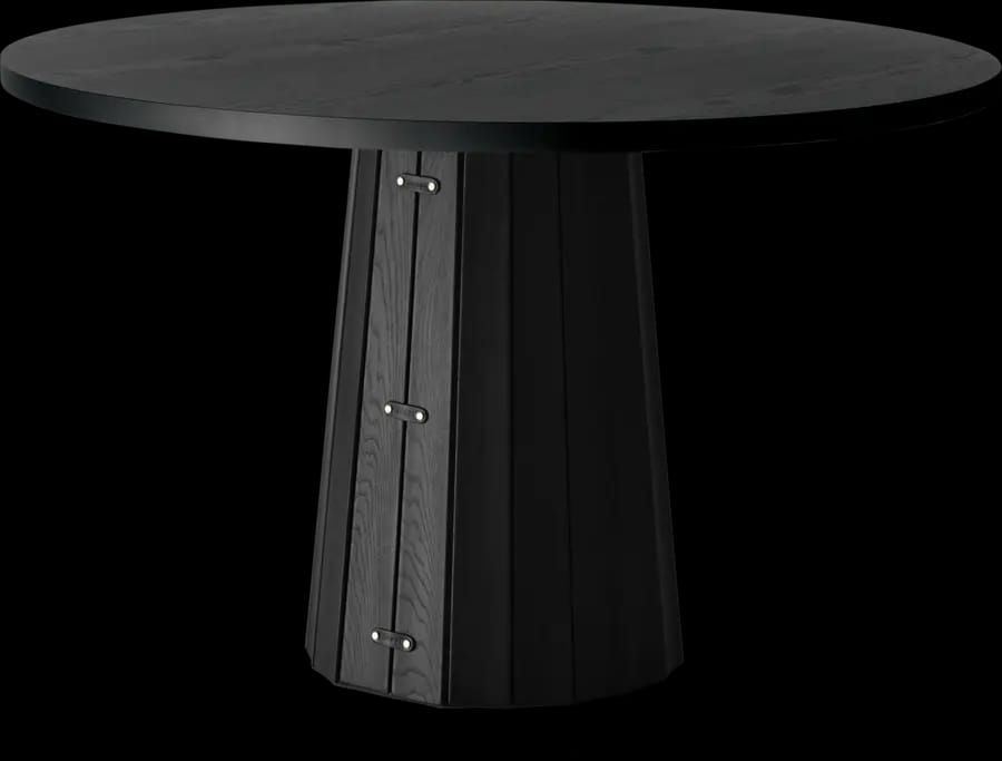 Container Table round with Bodhi cover black