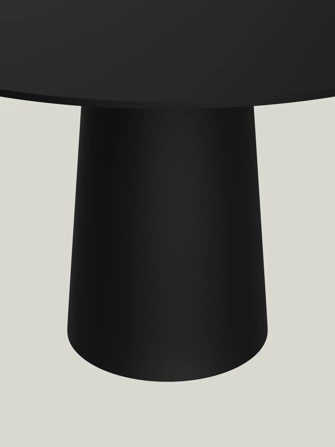Container Table round black detail