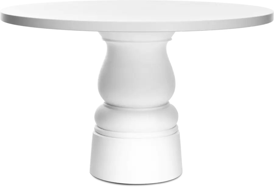 Container Table New Antiques round white