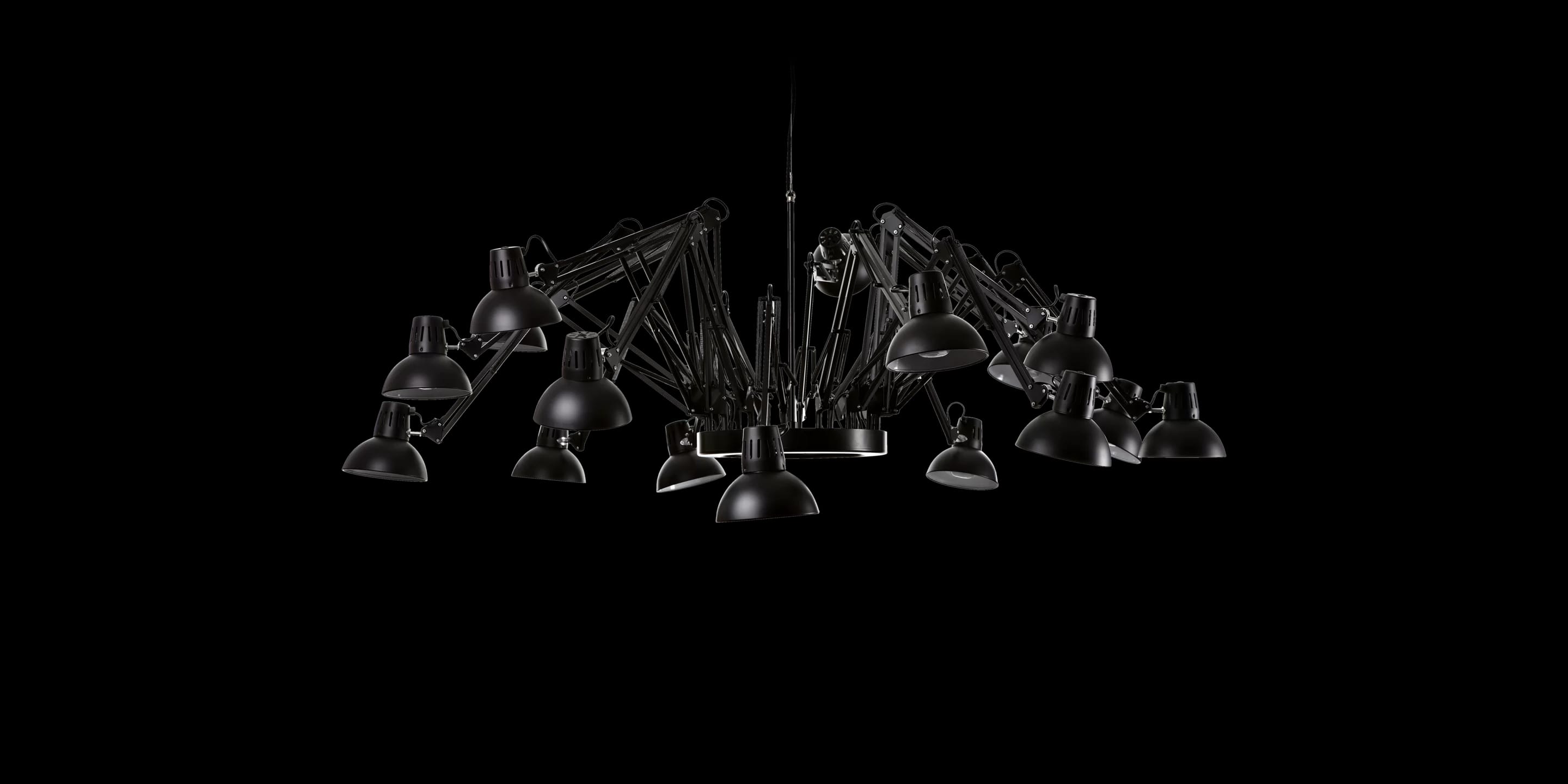 Dear Ingo suspension light black dynamic shape 1 front side