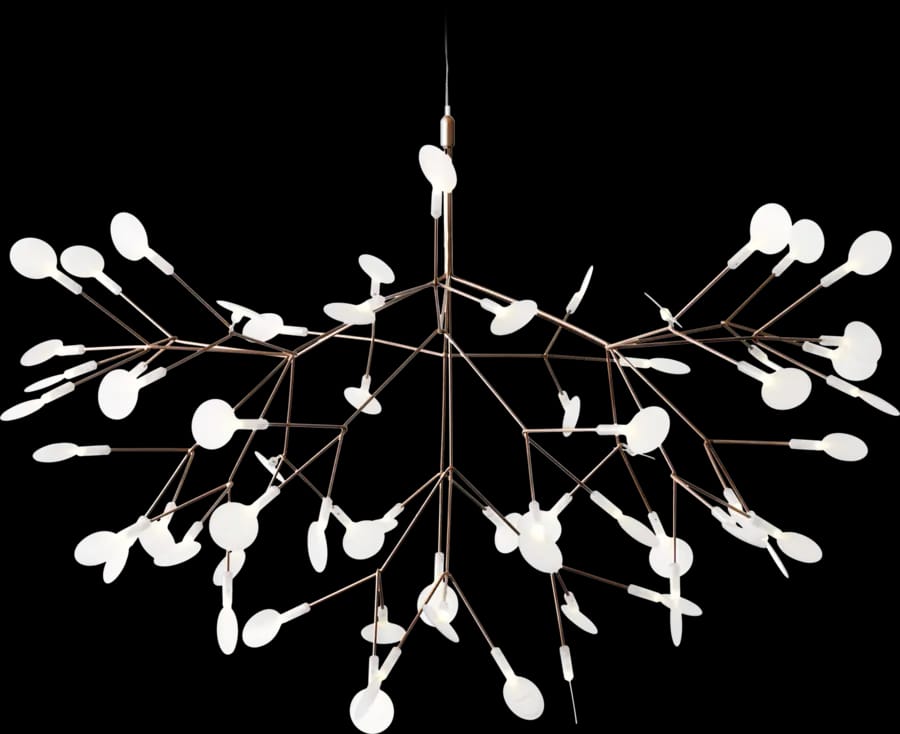 Front view Heracleum Suspended Copper