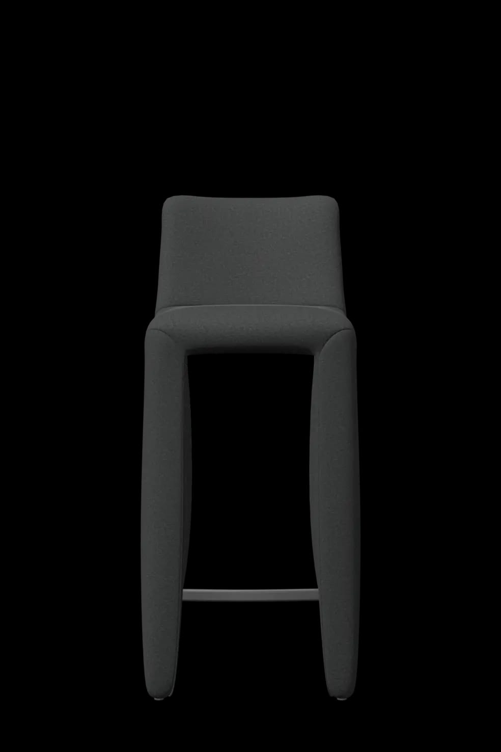 Monster Bar Stool Naked High grey front side