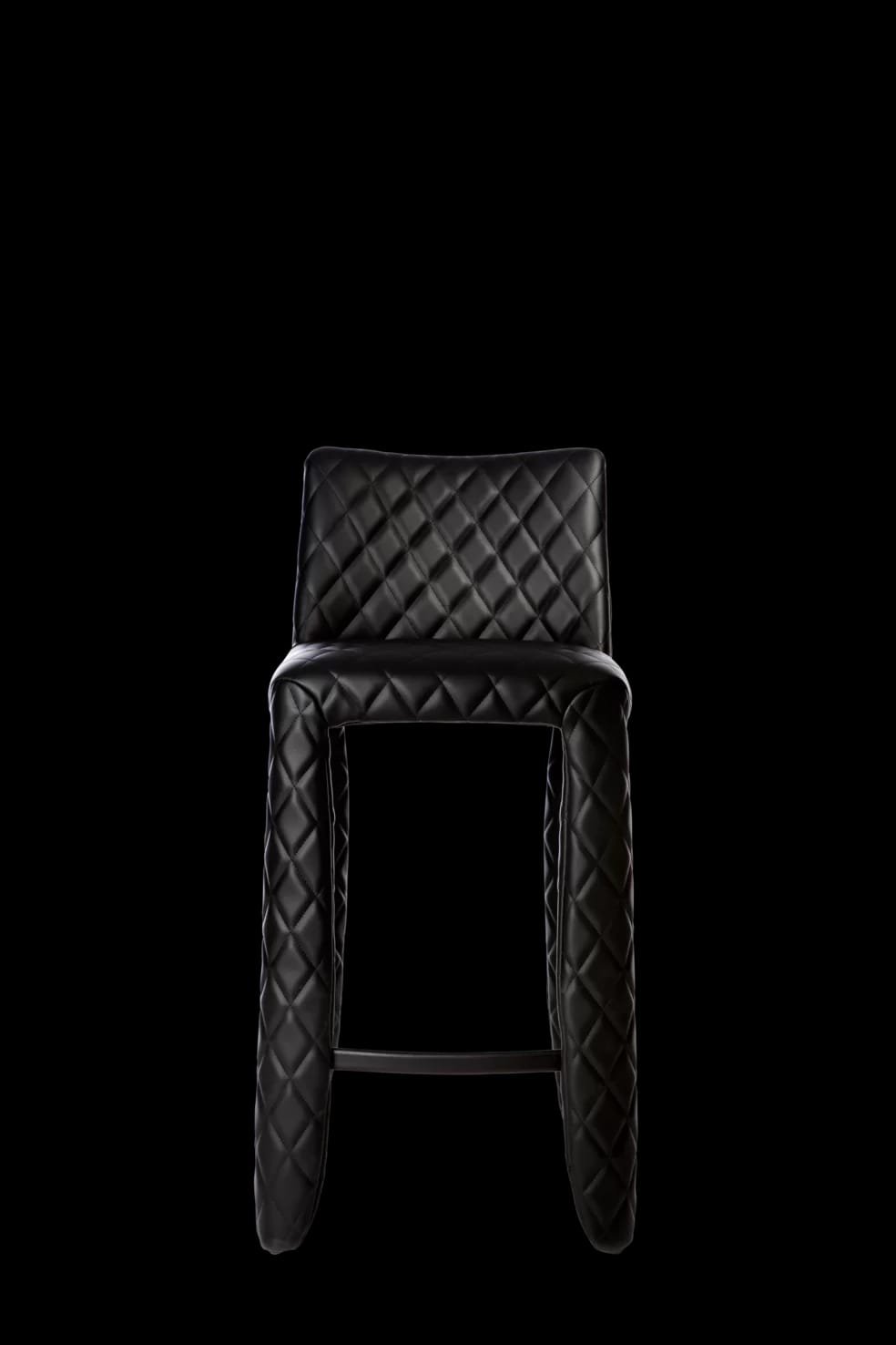 Monster Bar Stool black front side