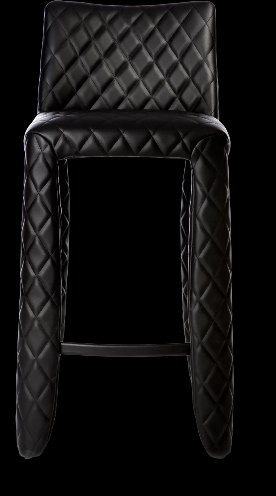 Monster Bar Stool black front side