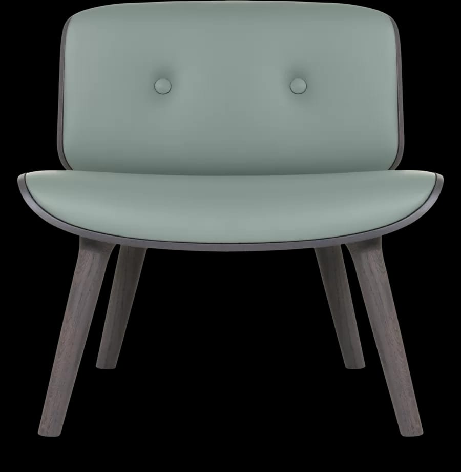 Nut Lounge Chair Spectrum agave grey front view